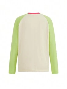 Raulito Áo thun dài tay thường ngày dài tay dành cho nữ của Artist, Áo thun họa tiết hình người, Dành cho ngày lễ, kỳ nghỉ, mùa xuân, lễ hội, vừa vặn với Ibiza, trang phục phương Tây - màu xanh lá - Xem 2