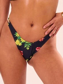 Musera Resort Floral Washed Print Bikini Bottom Summer Beach ResortHoliday