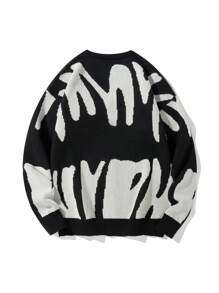 Manfinity Hypemode Men's Color-Block Button-Up Long Sleeve Cardigan Sweater