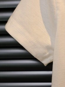 SHEIN 2 件装年轻女孩复古图案 T 恤和天鹅绒阔腿裤套装 - 彩色 - 查看 3