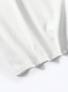 Manfinity Dauomo Men's Cartoon Character Printed Crew Neck Short Sleeve T-Shirt - White - View 5