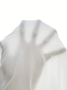 SHEIN EZwear Women Spring/Summer Leisure Printed Ruched And Pleated Sleeveless Top With Hollow Out Back - White - View 7