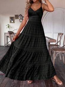 Breezaya 复古乡村风格婚礼宾客可爱蝴蝶结多层拼布女式连衣裙