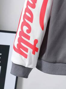 3 件套 Tween 男童保暖无袖背心、连帽衫和裤子套装 - 卡其色 - 查看 3