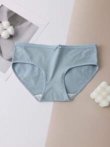 4 件套柔软弹力女士内裤，无缝简约内裤，舒适日常穿着，适合女孩 - 彩色 - 查看 7