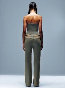 TypaGal Vintage Denim Raw Hem Cotton Straight Leg Jeans For Casual Wear