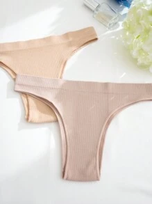 7 件装女士纯色无缝三角内裤