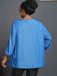 Slaydiva Plus Size  Casual Solid Color Teacher Outfits Fall Women Clothes Jacket