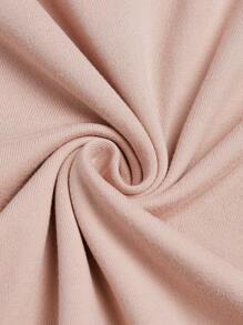 SHEIN LUNE Áo thun dài tay đơn giản màu trơn cỡ lớn cho nữ - Nhiều màu - Xem 4