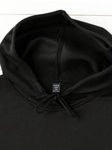 SHEIN Große Größen Sweatshirt mit einfarbigem englischem Spruchaufdruck