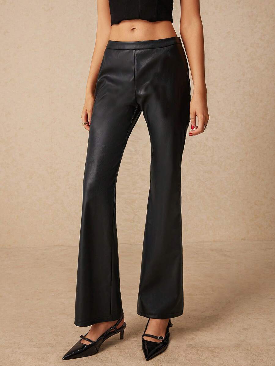 SHEIN Frenchy Quần âu màu trơn cho nữ - màu đen - Xem 1
