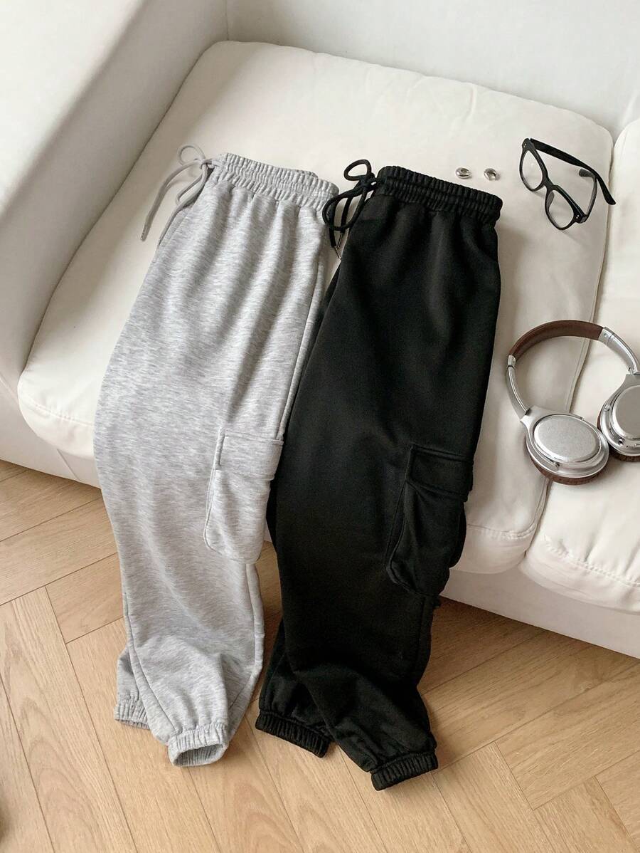 Comfortcana Mehrfarbiger Strick Damen Jumpsuit mit Taschen und Tunnelzug Taille