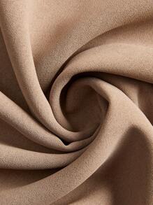 Elaquor Calças Casuais de Perna Larga Plissada de Cor Sólida para Mulheres Plus Size, Calças de Outono para Mulheres, Calças com Botão, Zíper e Cintura Elástica Traseira, Calças de Escritório para Mulheres