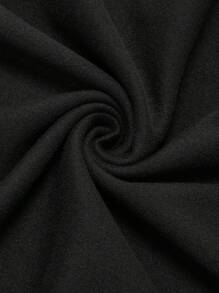 Calvaya 大码秋冬休闲纯色不对称领长袖紧身衣