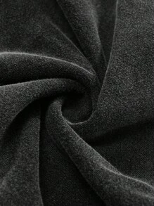 ROMWE MEN Street Life sweat-shirt à capuche vintage délavé et déchiré pour hommes