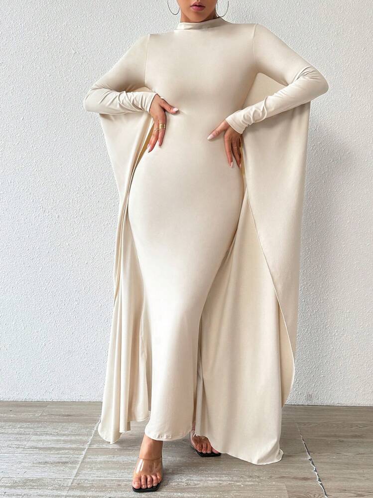 elegant dresses shein Chiquease Women Elegant Fitted Long Sleeve Dress