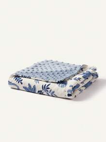 Cozy Pixies 1pc Cozy Pixies Soft & Skin-Friendly Infant Dinosaur Print Layered Blanket, Blue Love Valentine