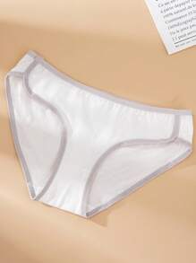 女士拼色休闲丁字裤 - 彩色 - 查看 3