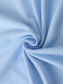 Manfinity Homme Men's Summer Casual Letter Print Round Neck Short Sleeve T-Shirt,Graphic Tee - Baby Blue - View 5