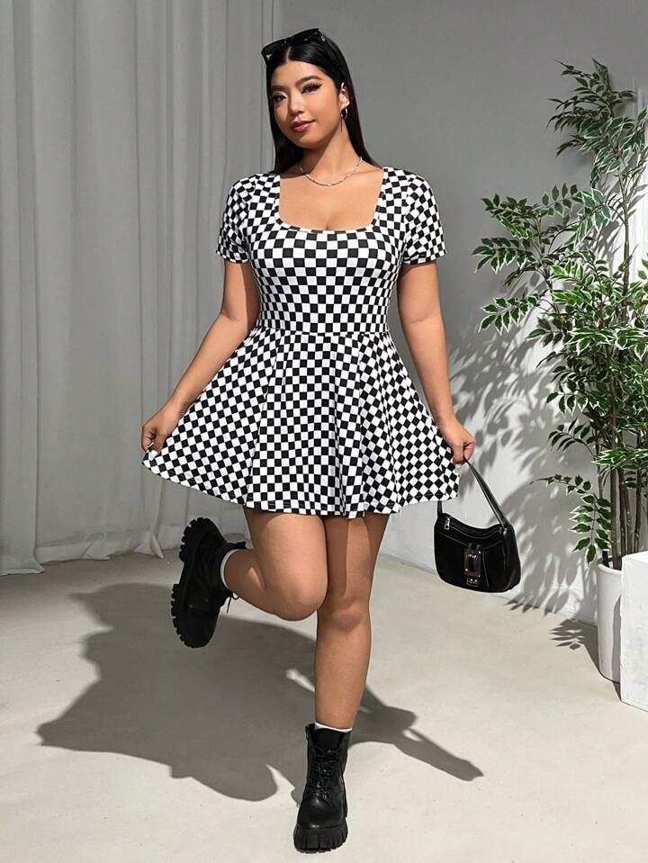 SHEIN EZwear Plus Size Women's Autumn & Winter Campus