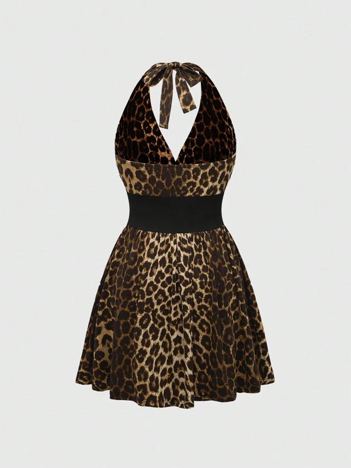 chinese dress ladies Nellie Mini Dress Leopard main image 1