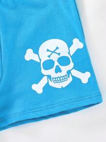 SHEIN 4pcs/Pack Teenage Boys' Comfortable Cartoon Print Letter Elastic Breathable Boxer Briefs