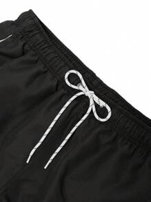 Surfspeed Men's Simple Print Drawstring Casual Beach Shorts , Swim Trunks - Multicolor - View 6