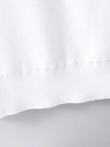 Luxurious Autumn/Winter Nordic Fair Isle Pattern Pullover Sweater For Tween Girl, College Style - White - View 4