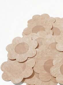 10pairs Flower Shaped Nipple Cover - Apricot - View 3