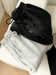 Comfortcana Mehrfarbiger Strick Damen Jumpsuit mit Taschen und Tunnelzug Taille