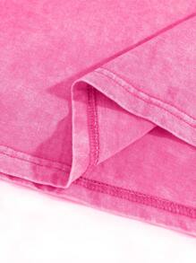 Manfinity EMRG Men Cartoon Character Print Crew Neck Short Sleeve T-Shirt - Pink - View 5