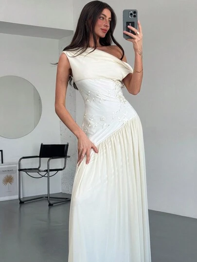 Aloruh New Off Shoulder Contrast Color Mesh Floral Embroidered Asymmetric Hem Maxi Stretch Dress,Summer Dresses
Spring Clothes Summer Dress Spring Break Outfits Valentines Day Outfit Elegant Party Dresses Beach Dresses Wedding Guest Dress For Women Bridesmaid Dress Holiday Outfits For Women Party Dresses For Women