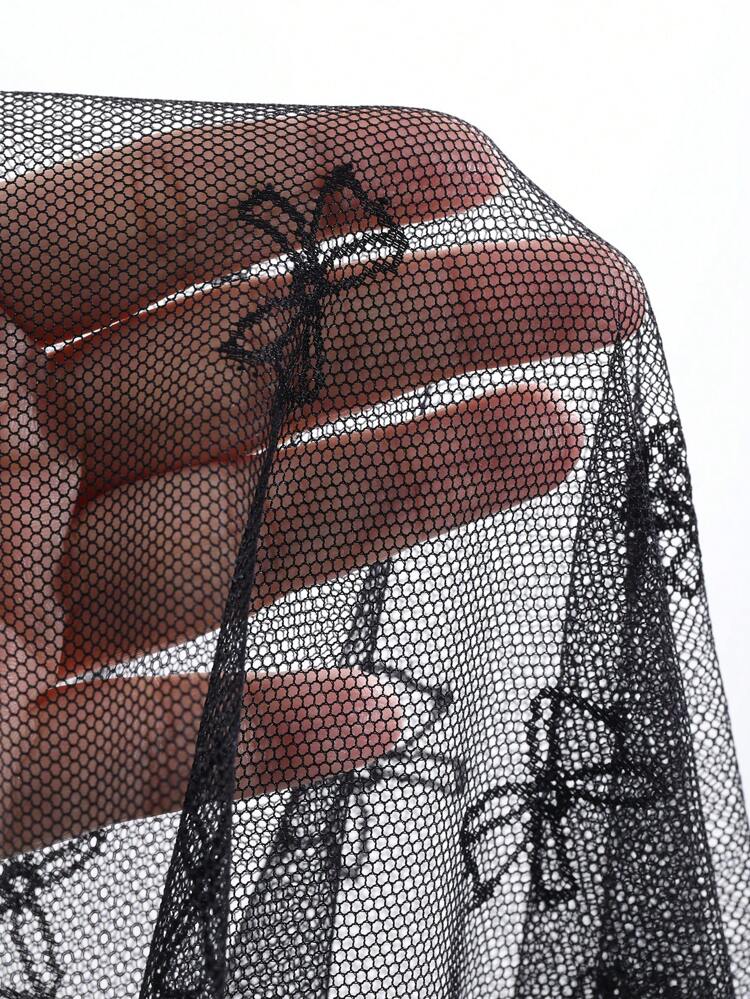 Women's Long Sleeve Lace Sheer Blouse With Bow Detail Going Out Tops,Fall Women Clothes