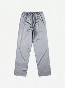 5pcs/Set Women Contrast Lace Robe With Camisole, Shorts And Pants Pajama Set - Baby Blue - View 3