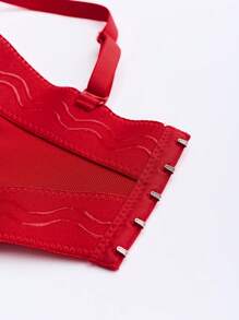 EgrlEra 女士花卉水晶装饰优雅吊带背心，适合夏季、Y2K 新年等各种场合，图案 T 恤衫，女士上衣 - 紅色 - 查看 5