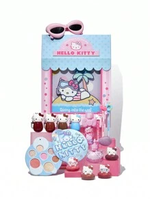 Hello Kitty｜SHEGLAM 全套萬聖節粉紅 品牌 美容 化妝 化妝品 適合女性與女孩 完美搭配冬季 Y2K 時尚 流行 生日禮物 假期 派對準備就緒 最佳顏色