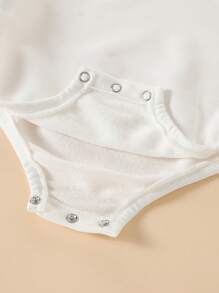 Baby Girl Fashion Halloween Elements Cartoon Pumpkin Basket Flower Ghost Letter Graphic Print Long Sleeve Romper