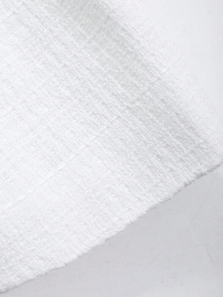 Women's Solid Color Button Front Pocket Elegant Long Sleeve Cropped Fitted Jacket,Fall Clothes