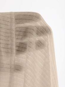 DAZY 女士休闲宽松字母印花短款上衣，春夏 - 杏色 - 查看 6