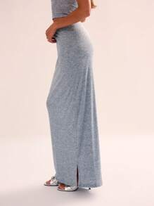 MUSERA Chân váy maxi xẻ tà bên hông, thanh lịch, gợi cảm, thích hợp cho mùa hè, dự tiệc Lễ Phục Sinh. - Màu xanh lam - Xem 3