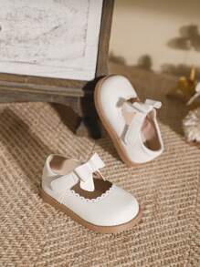 1 Pair Cute Girls Spring & Autumn Style English Fashion Shoes - White - View 2