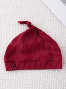 SHEIN 2pcs Boys Baby Casual Streetwear Digit & Letter Print Long Sleeve Jumpsuit With Hat, Suitable For Daily, Sports, Loungewear In Fall/Winter - Burgundy - View 6