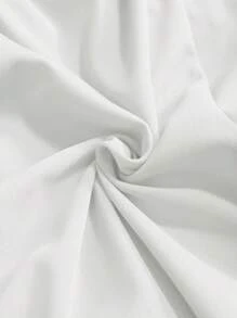 Veslaya Bộ đồ liền thân ống rộng rộng thùng thình mùa hè cho nữ cỡ lớn - trắng - Xem 7