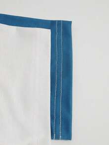 Áo thun ngắn tay cổ chữ V cài cúc, kiểu dáng thường ngày, thích hợp cho nữ, đi nghỉ mát mùa hè. - Màu xanh lam - Xem 5