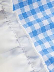 SHEIN Unity Women's Solid Color Plaid Printed Skirt Fall Cloth For Women - Multicolor - View 4