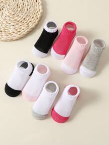 Cozy Pixies 8pairs Basic Cotton Baby Socks, Suitable For All Seasons - Multicolor - View 4