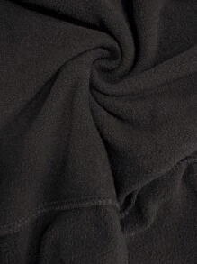 SHEIN 女宝宝弹力腰纯色针织休闲裤，秋冬 - 黑色 - 查看 5