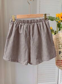 Comfortcana Plaid Casual Lounge Shorts