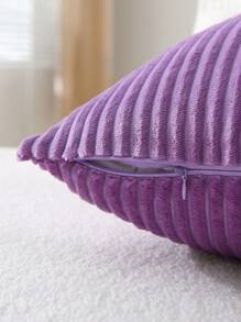 1pc Purple Color Cushion Cover, Simple Throw Pillowcase For Home Decor, No Pillow Core Christmas For Holiday Gift Giving