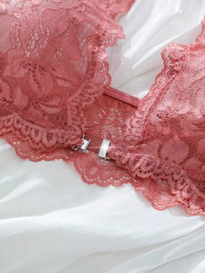 Women Kanten Shell Lingerie Set view 3